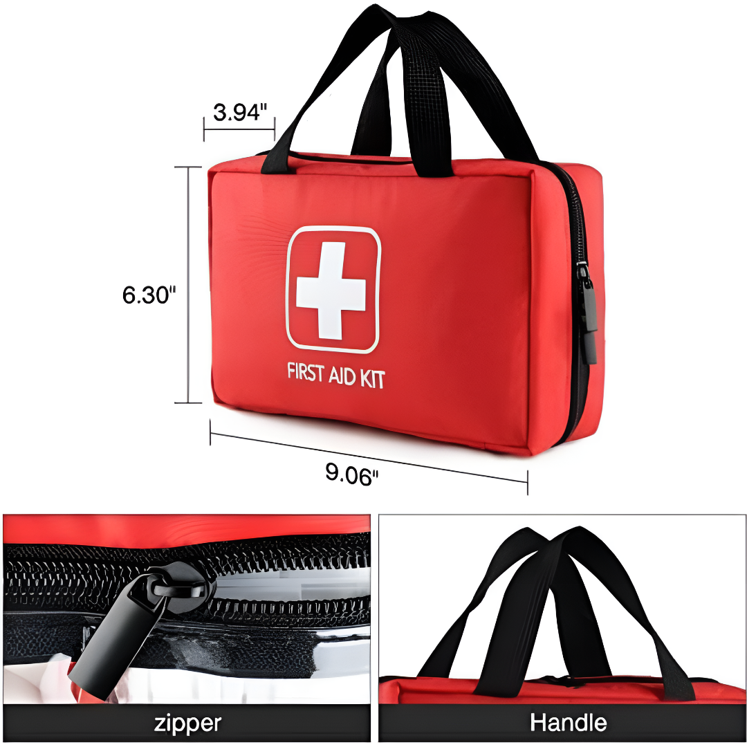 Compact Emergency First Aid Kit With 192 Essential Medical Supplies