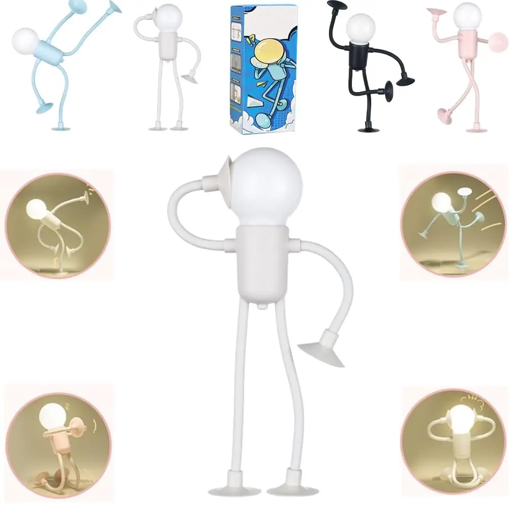 Flexible Sportsman Nightlight Adjustable Suction Cup Lamp For Bedroom