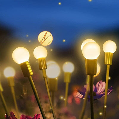 Solar Garden Light Starburst Outdoor Decorative Swing Lamp