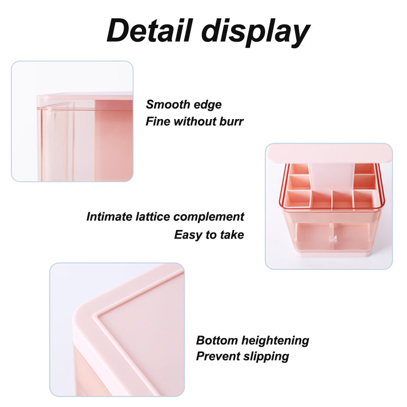 Pressing Design Transparent Cosmetic Display Case For Storage And Organization