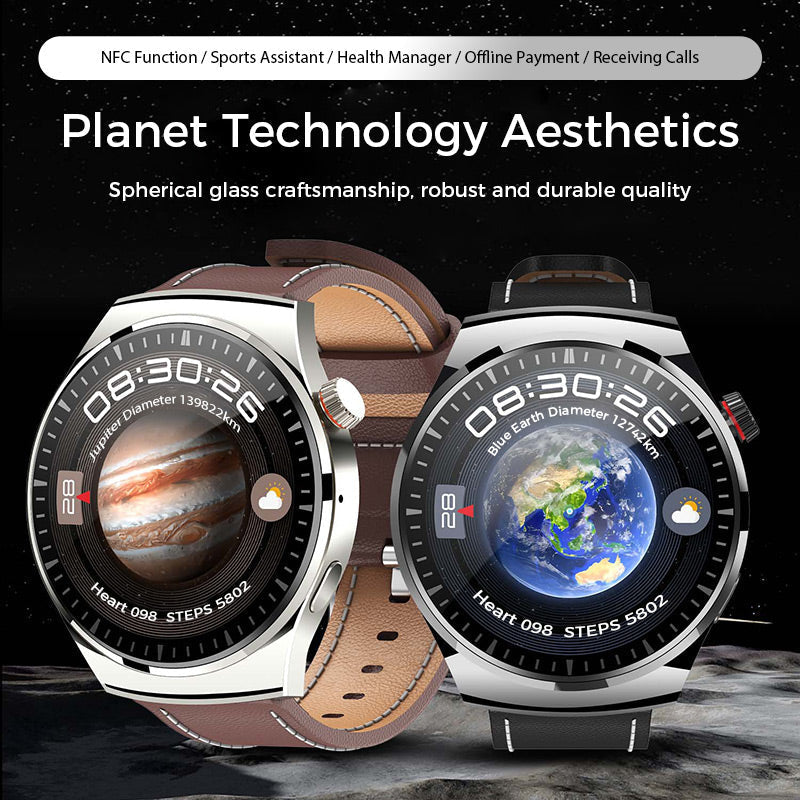 GT4PRO Smartwatch Titanium Case Sapphire Glass Waterproof Voice Assistant
