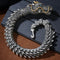Dragon Head Sterling Silver Bracelet For Fortune And Good Luck