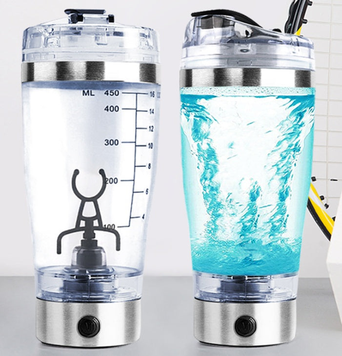 Electric Protein Shake Stirrer USB Rechargeable Milk Coffee Blender Cup