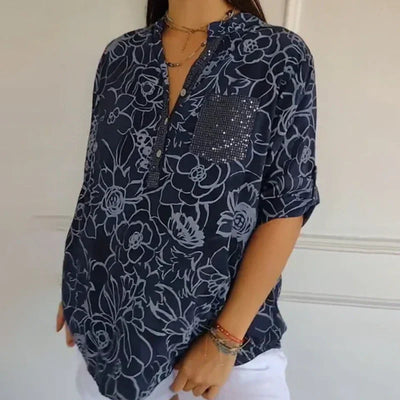Printed Women's Shirts Summer Fashion Casual Stylish Tops