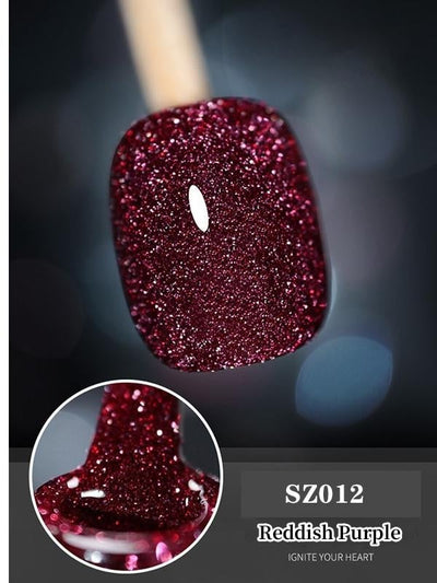 High Density Glitter Gel Nail Polish Sparkling Shine Colors