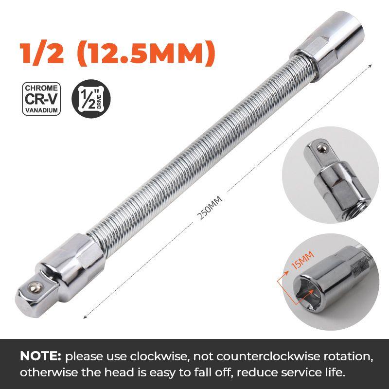 Flexible Extension Rod For Ratchet Wrench Universal Electric Sleeve