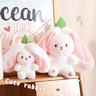 Strawberry Bunny Plush Toy Cute Little Rabbit Fruit Doll Plush