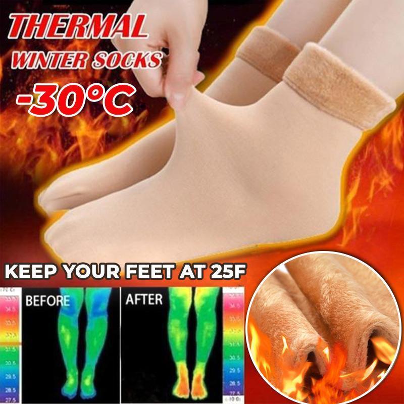 Thickened Plus Velvet Snow Socks Warm Cozy Winter Footwear