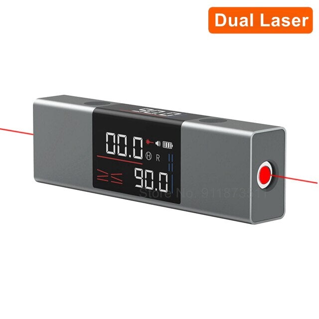 2 In 1 Laser Angle Ruler And Protractor Tool For Precision Measurement