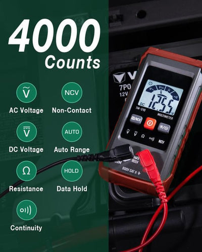 Digital Multimeter Professional Portable Electrical Tester Meter