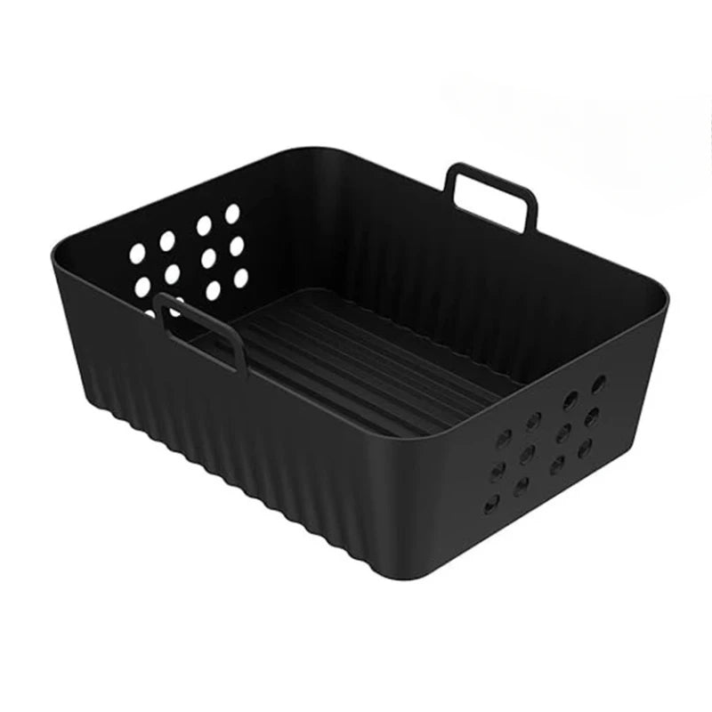 Reusable Silicone Air Fryer Liners 2-Pack Non Stick Baking Tray For Ninja XL