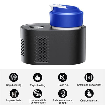 Heated And Cooled Cup Holder Portable Car Mug Tumbler Cooler