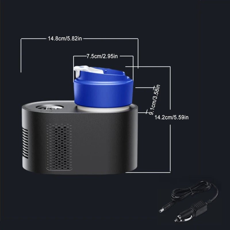 Heated And Cooled Cup Holder Portable Car Mug Tumbler Cooler