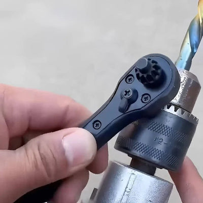 Drill Chuck Ratchet Spanner Electric Wrench Hand Tool 2 In 1