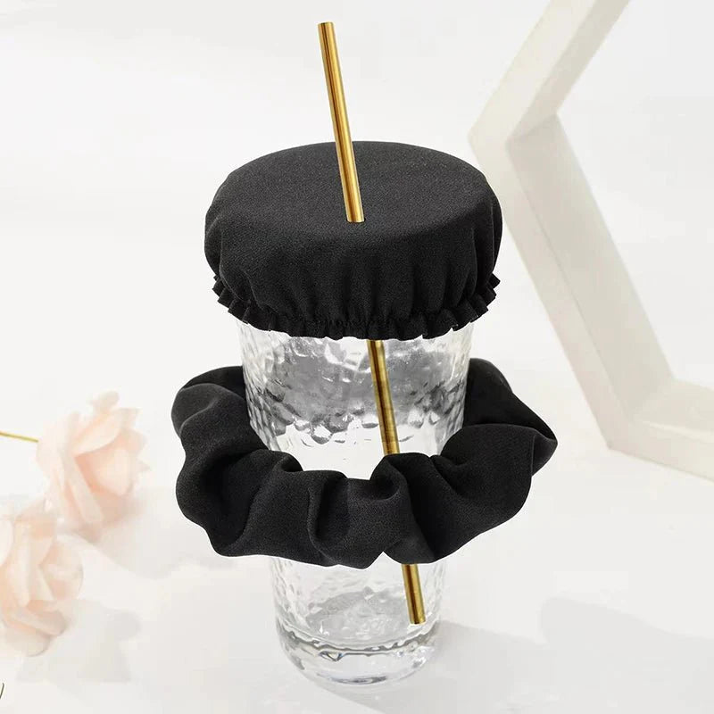 Drink Cover Scrunchie Reusable Safety Anti Spiking Drinking Accessory