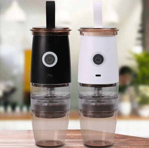 Portable Electric Coffee Grinder With USB And Hand Crank Handle