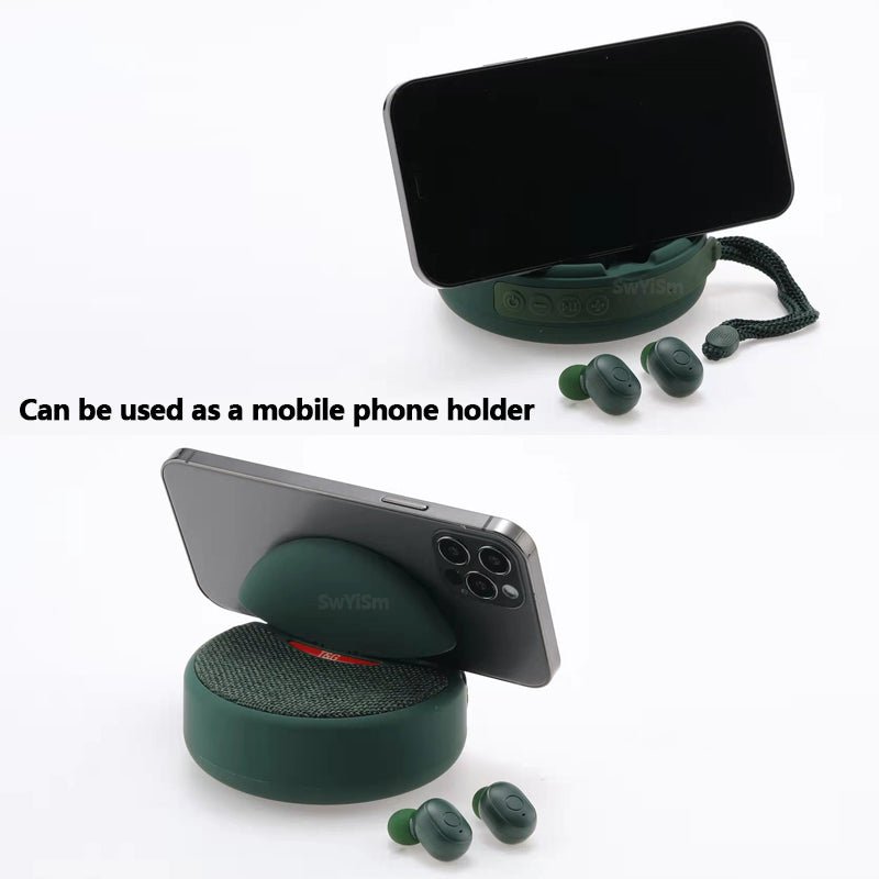 Wireless Earbuds And Portable Speaker With Premium Bass For Travel