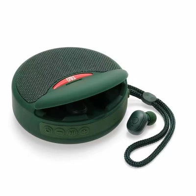 Wireless Earbuds And Portable Speaker With Premium Bass For Travel