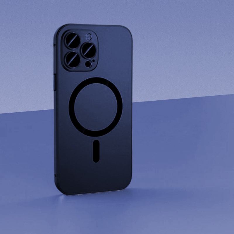 Magnetic Charging Phone Case Matte Protective Anti-collision Cover