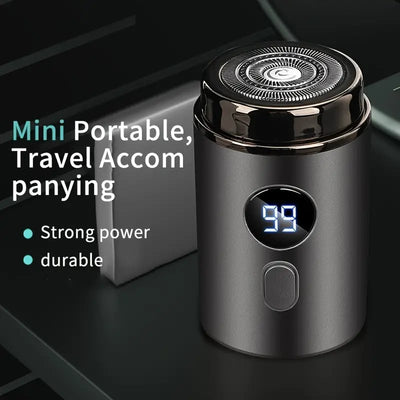 Mini Portable Electric Shaver Compact Travel Grooming Tool For Men