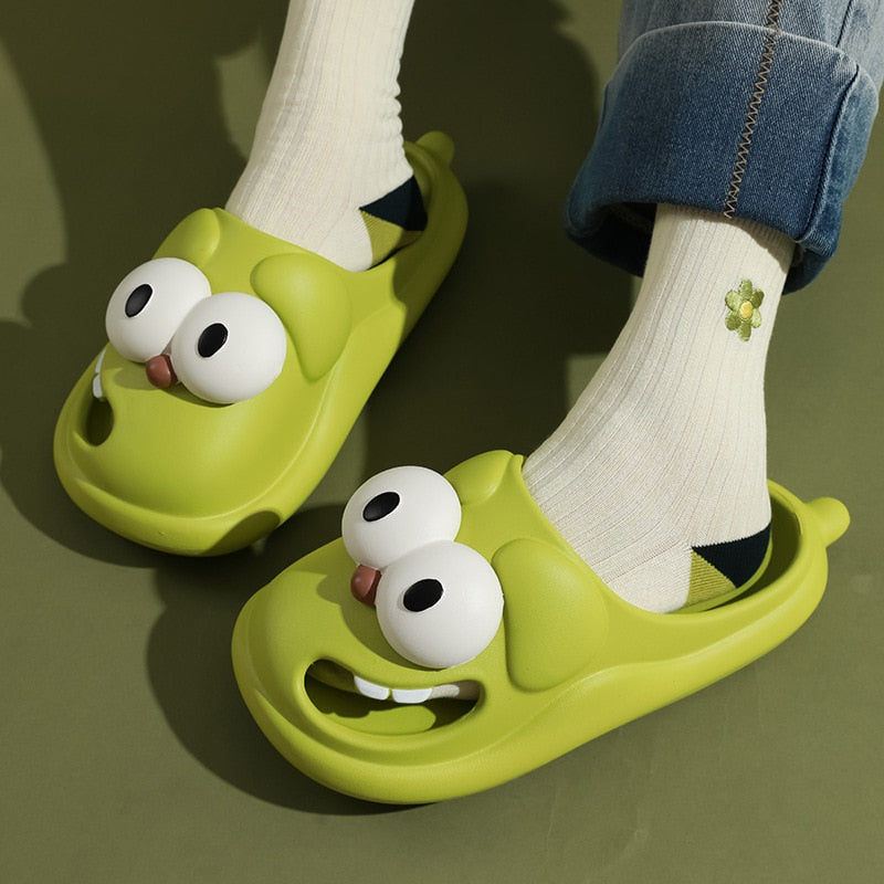 Women's Cartoon Dog Slippers Soft Cozy Indoor Footwear For Women