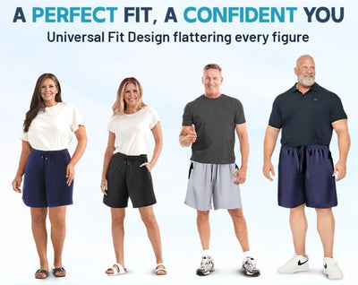Unisex Ice Silk Quick Drying Stretch Shorts For Active Wear