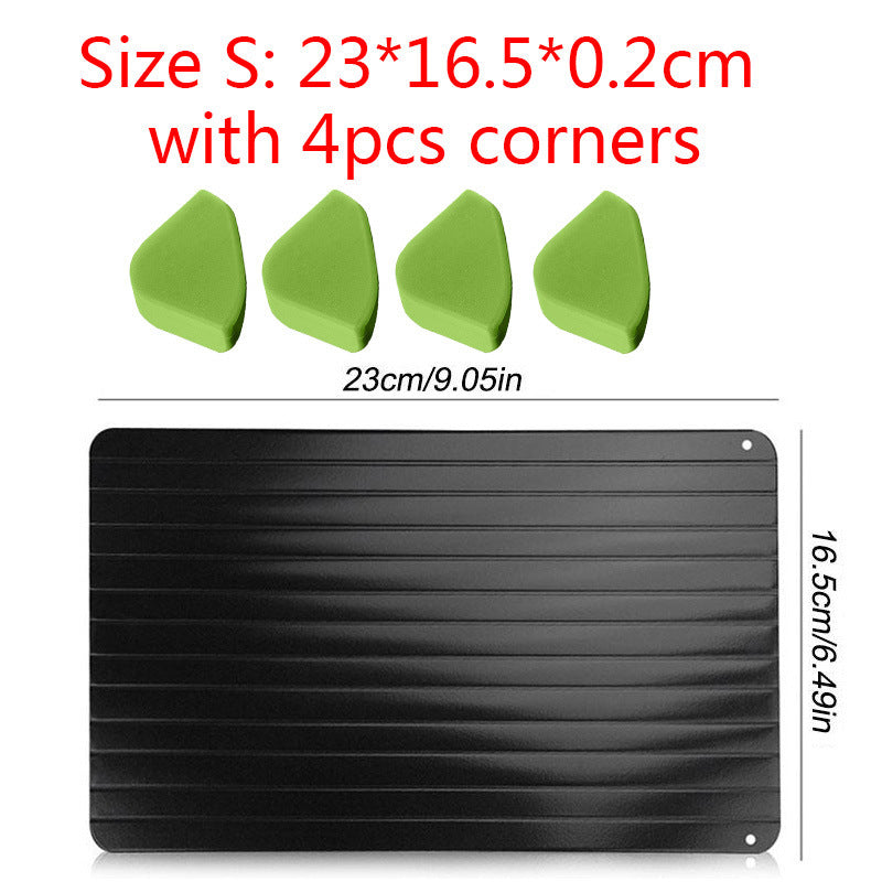 Fast Defrosting Tray Aluminum Quick Thawing Kitchen Plate