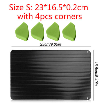 Fast Defrosting Tray Aluminum Quick Thawing Kitchen Plate