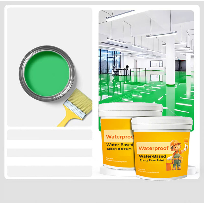 Water-Based Epoxy Floor Paint Waterproof Durable Indoor Outdoor Coating