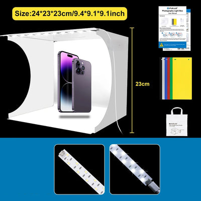 Mini Photo Studio Lightbox Portable Folding Kit With 6 Backdrops