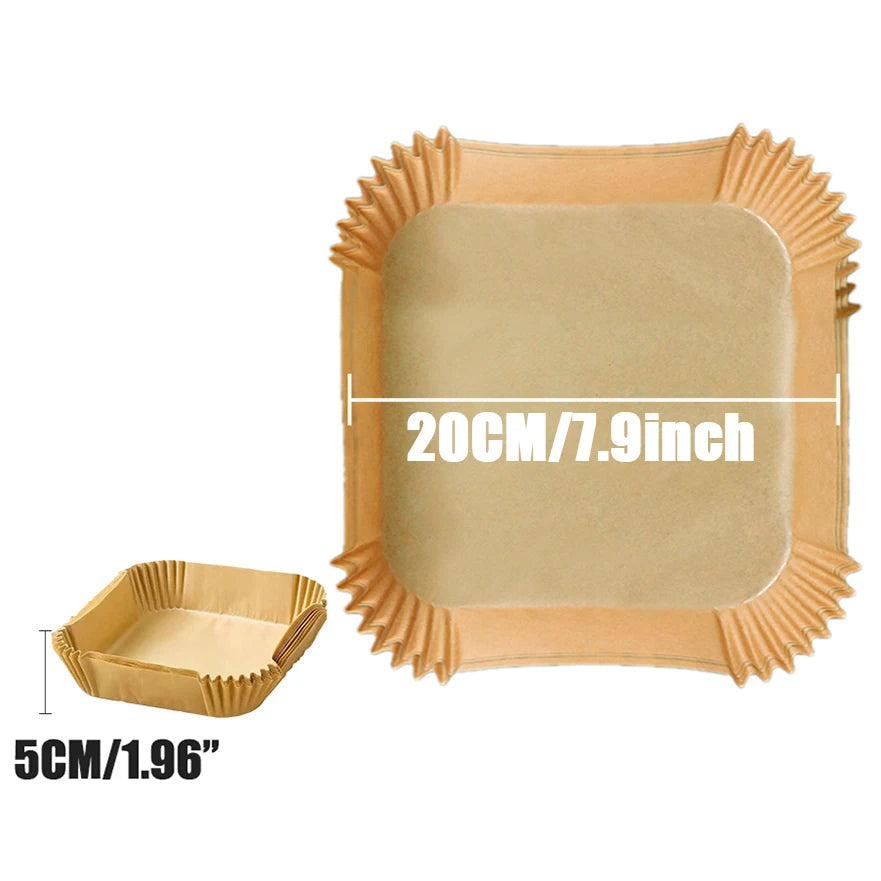 Disposable Air Fryer Paper Baking Pan Nonstick Oven Microwave Safe