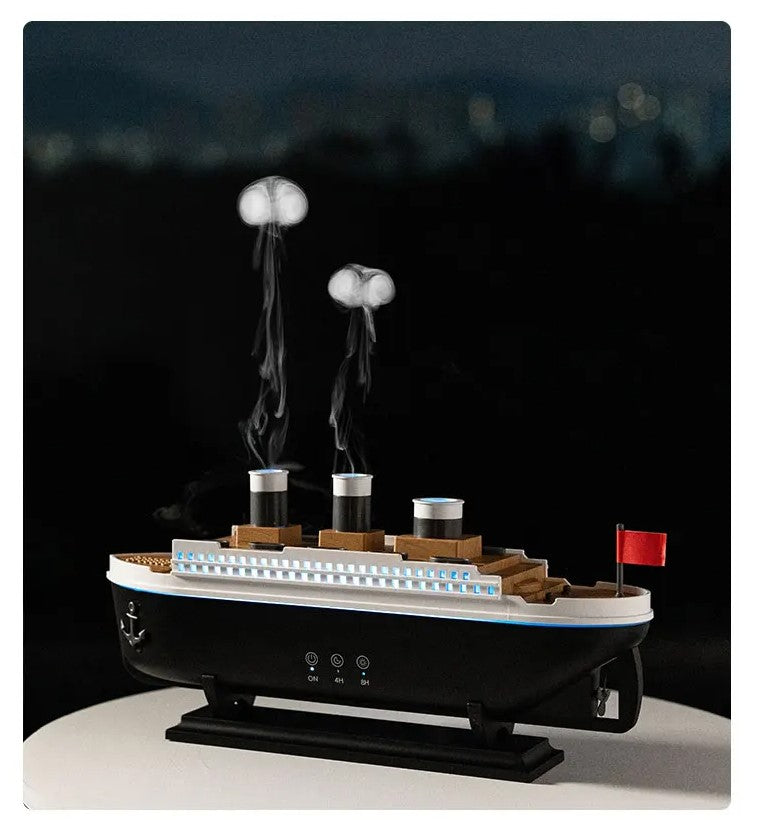 Titanic Jellyfish Humidifier 250ml Ultrasonic Aroma Diffuser Night Light