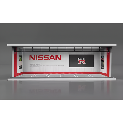 Miniature Car Garage For 1:24 1:43 And 1:64 Model Cars