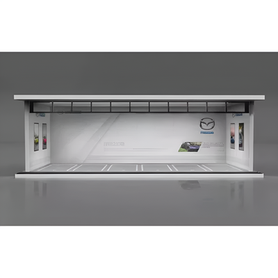 Miniature Car Garage For 1:24 1:43 And 1:64 Model Cars