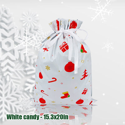 Christmas Drawstring Gift Bag Festive Holiday Present Pouch