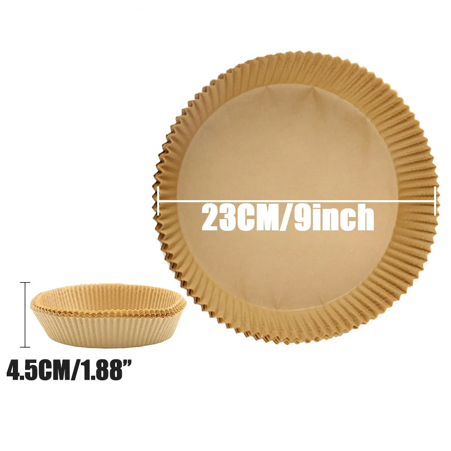 Disposable Air Fryer Paper Baking Pan Nonstick Oven Microwave Safe