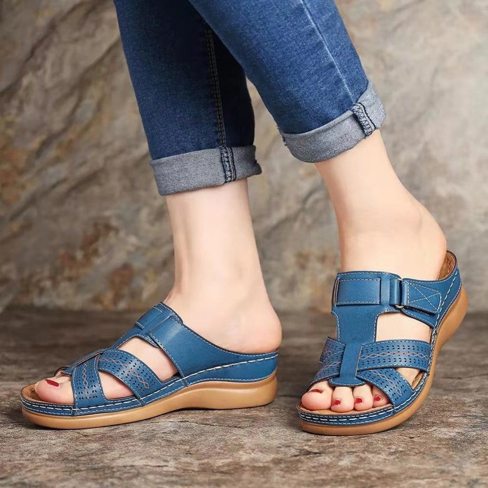 Women Leather Sandals Stylish Comfortable Soft Genuine Leather Footwear