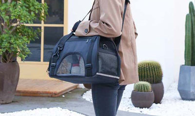 Pet Carrier Handbag Comfortable Stylish Travel Tote For Small Pets