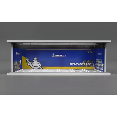 Miniature Car Garage For 1:24 1:43 And 1:64 Model Cars
