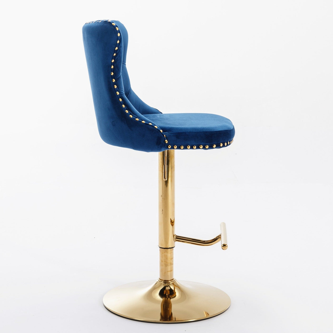 Upholstered Bar Stools With Backs Comfortable Tufted Set Of 2