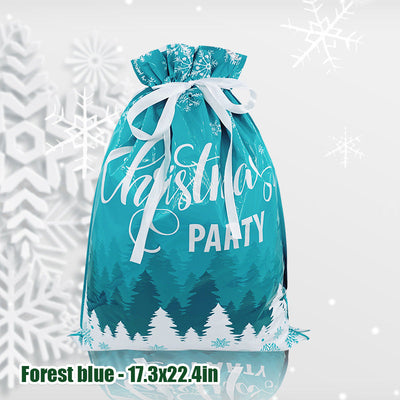 Christmas Drawstring Gift Bag Festive Holiday Present Pouch