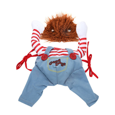 Halloween Dog Costume Adjustable Funny Scary Dog Clothes For Parties
