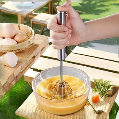 Stainless Steel Semi Automatic Whisk For Easy Mixing And Baking