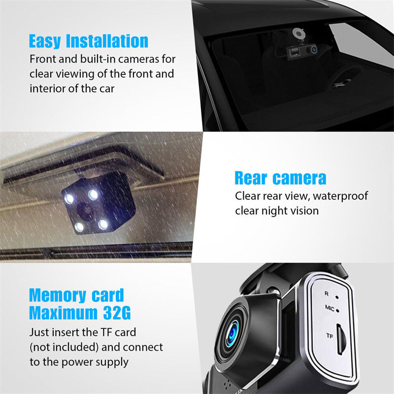 1080P Dash Camera For Cars With Night Vision And Loop Recording