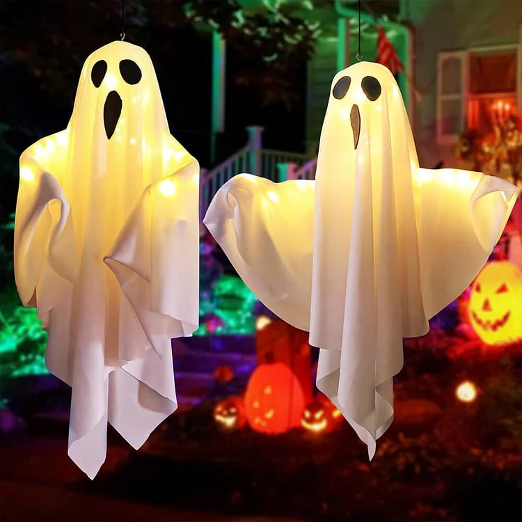 Halloween Glowing Ghost Chandelier Spooky Party Decoration Light