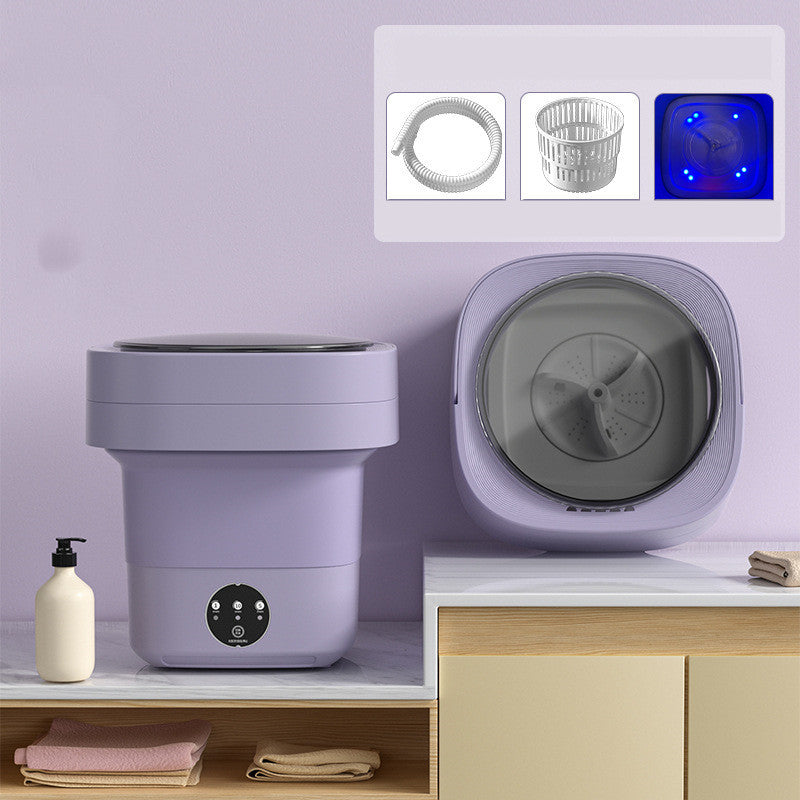 Portable Folding Washing Machine Compact Lightweight Travel Laundry Washer