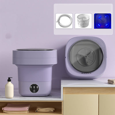 Portable Folding Washing Machine Compact Lightweight Travel Laundry Washer