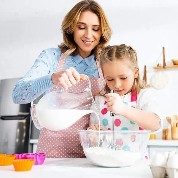 Stainless Steel Semi Automatic Whisk For Easy Mixing And Baking