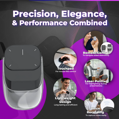 Wireless Mouse With Precision Laser Pointer For Smooth Control