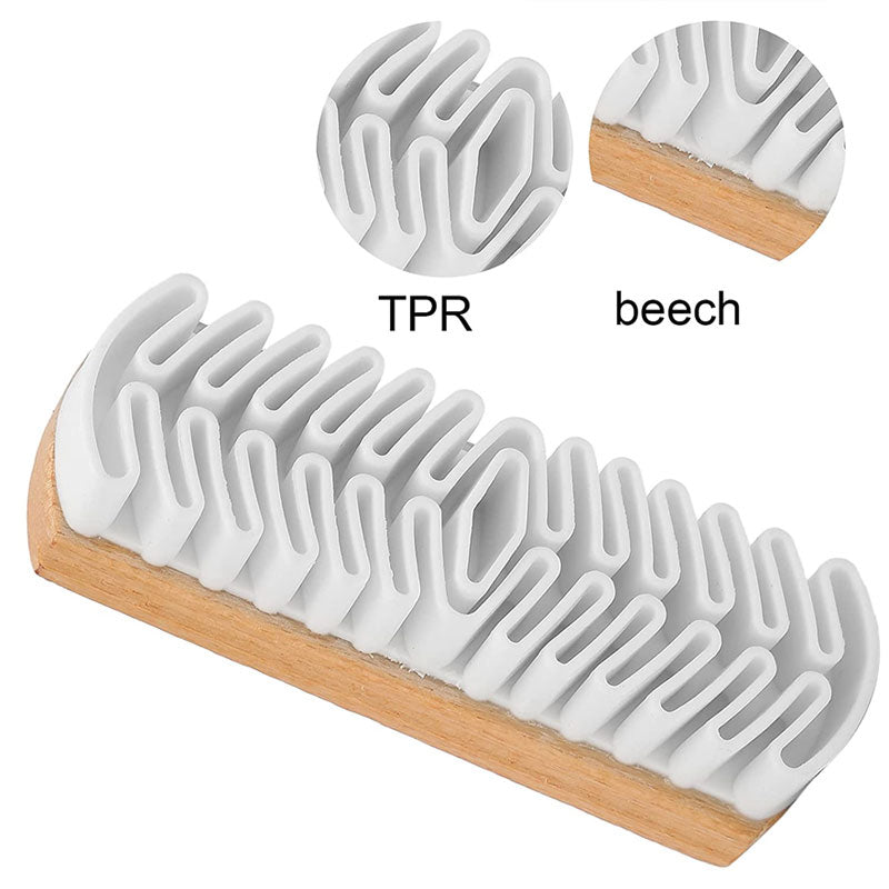 Natural Crepe Wood Brush For Suede Nubuck Leather Shoe Care